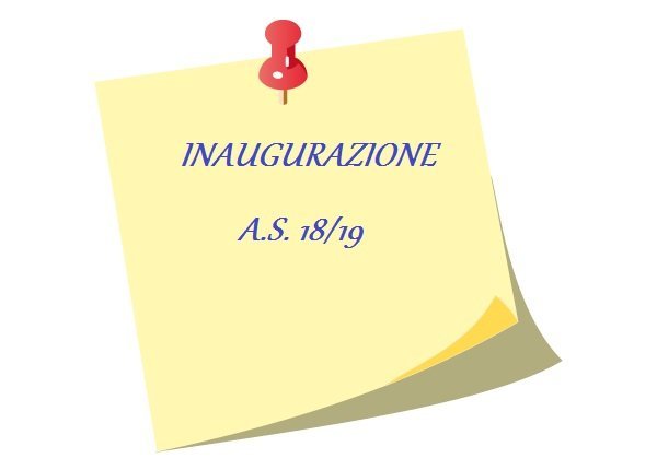 INAUGURAZIONE A.S. 18-19