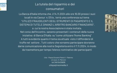 LA TUTELA DEL RISPARMIO E DEI CONSUMATORI