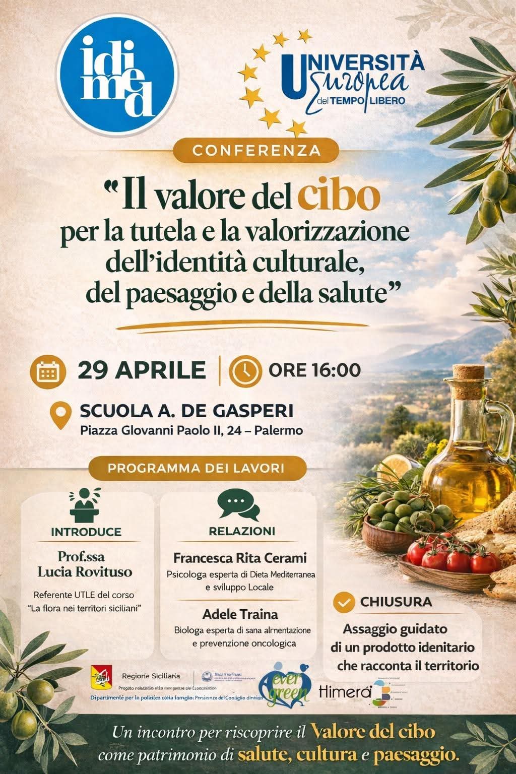 IL VALORE DEL CIBO per la tutela e la valorizzazione dell'identità culturale, del paesaggio e della salute
